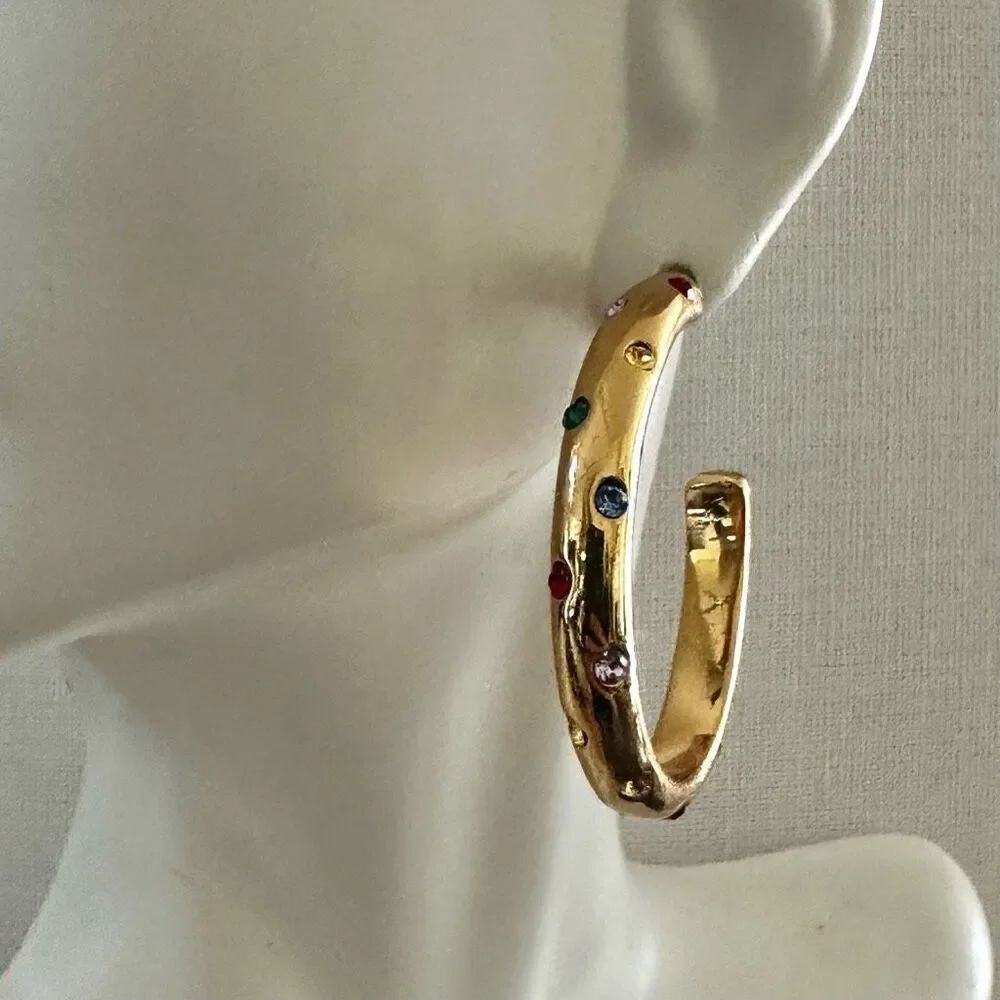 Alison Lou x J.Crew Crystal Hoop Earrings